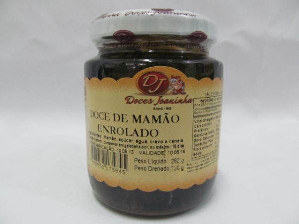 Doce de Mamão Enrolado      280 grs