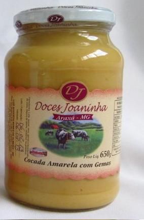 Doce Cocada Amarela com Gemas      650 grs